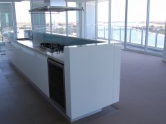 White Marble Kitchen Island